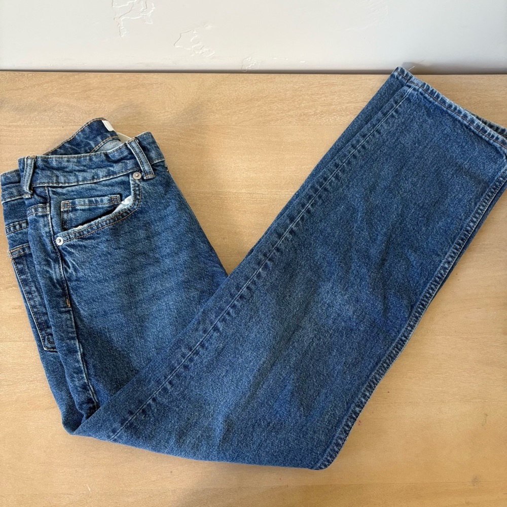 H&M Blue Straight Jeans